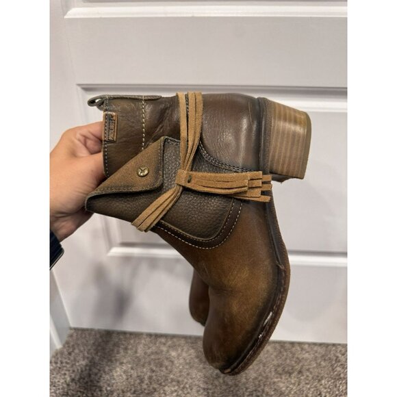 Pikolinos Zaragoza Ankle Booties Brown Boho Size 36 - Picture 4 of 6